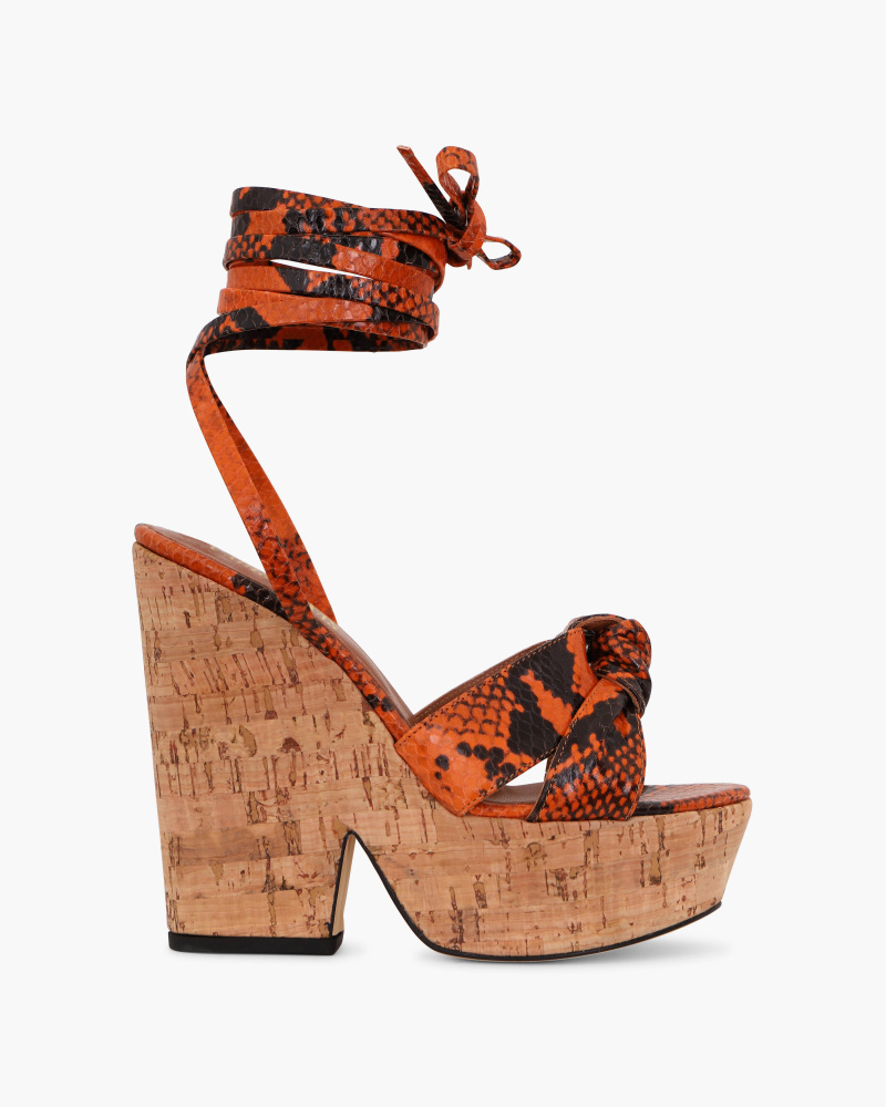 SANDALS WITH CORK WEDGE