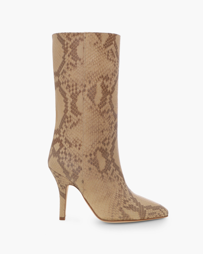 SNAKE EMBOSSED BOOTS