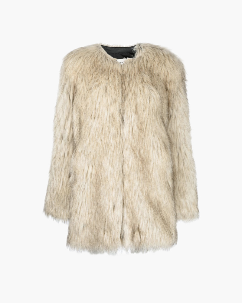 THE REMY COAT IN FAUX FUR