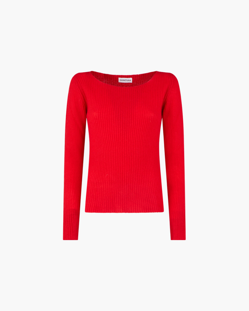 RIBBED CASHMERE SWEATER