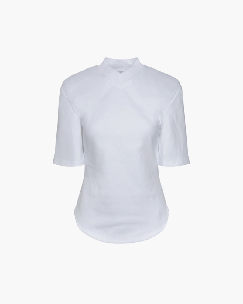 T-SHIRT WITH PADDED SHOULDERS