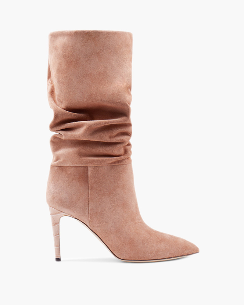 SLOUCHY BOOTS 85 MM IN SUEDE