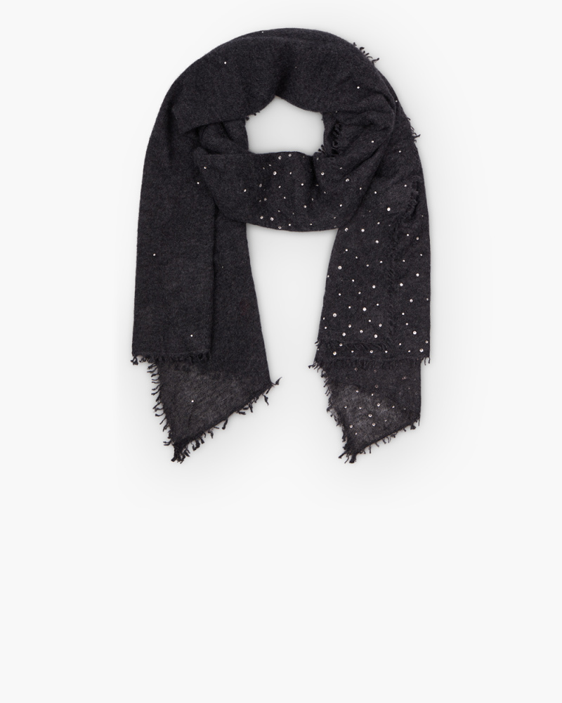 EMBELLISHED SCARF WITH...