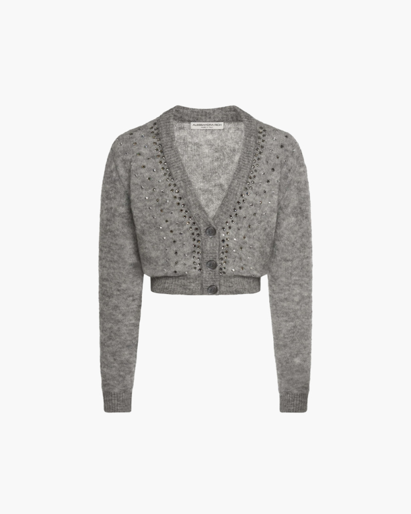 MOHAIR CROPPED CARDIGAN...