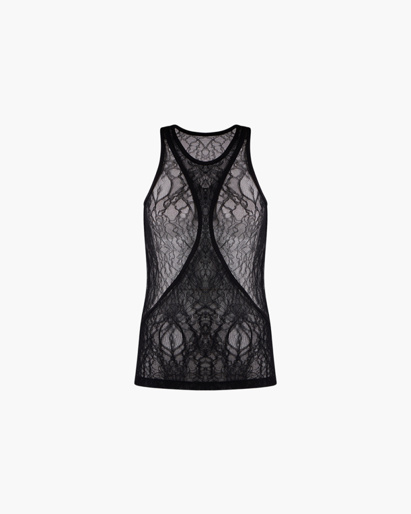 LACE RACER TANK TOP