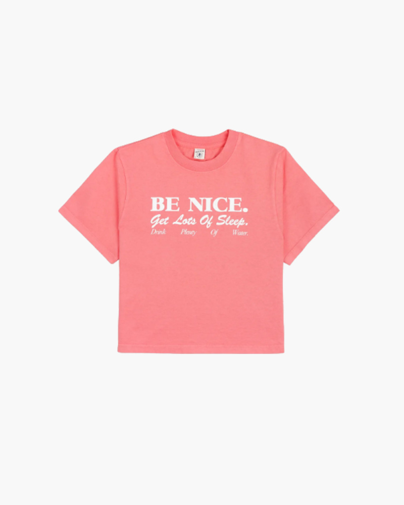 BE NICE CROPPED T-SHIRT
