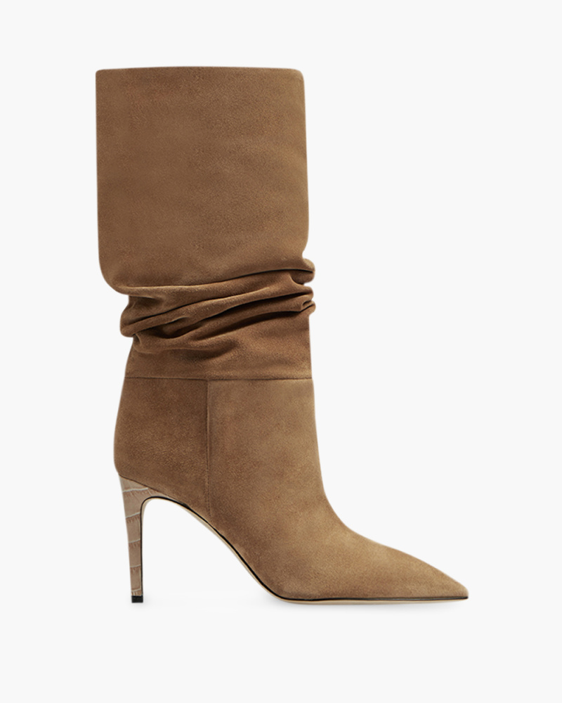 85 MM SUEDE SLOUCHY BOOTS