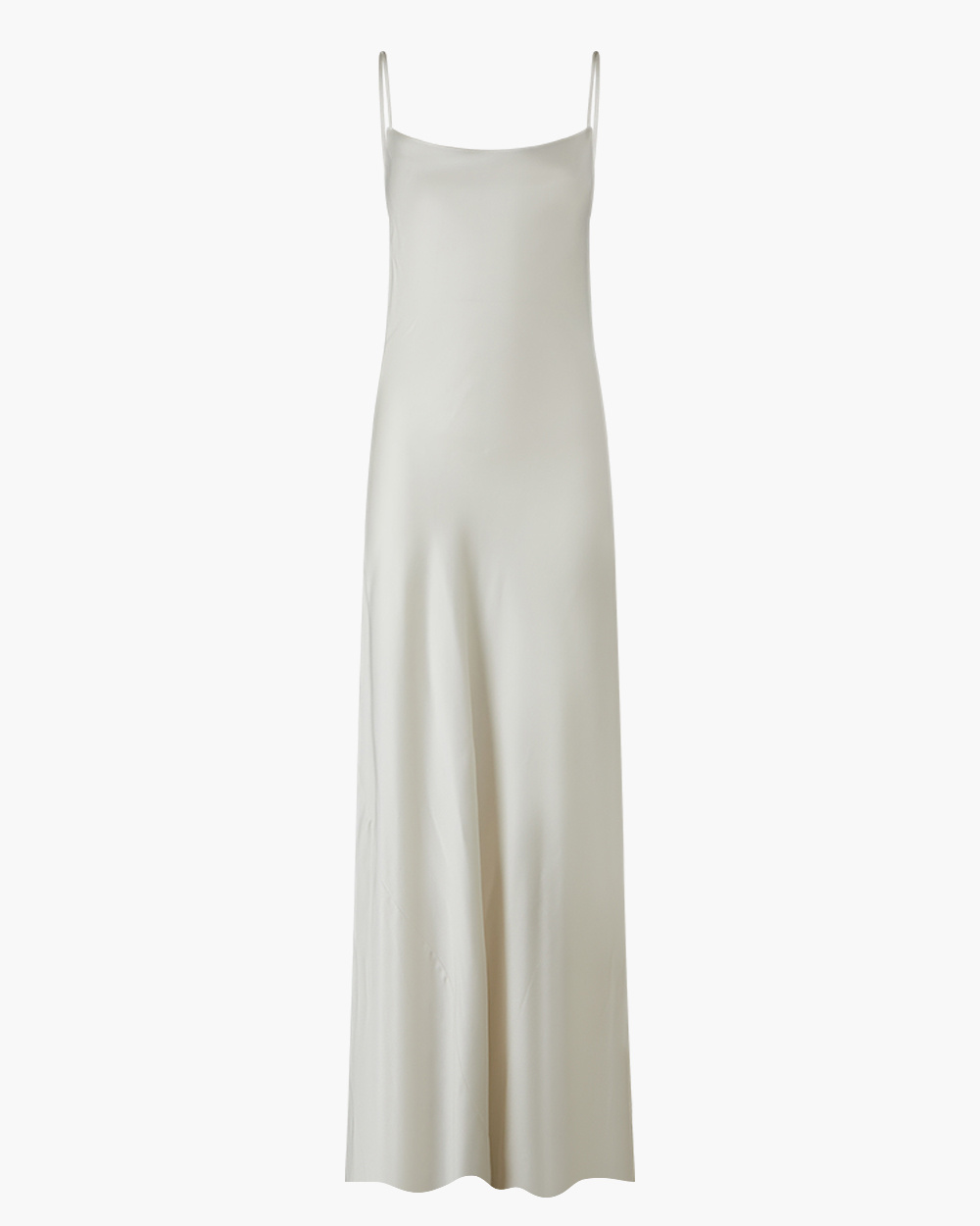 ABITO MAXI ISABELLE IN SATIN BIANCO