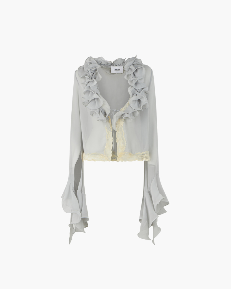 FROUFROU BLOUSE WITH LACE