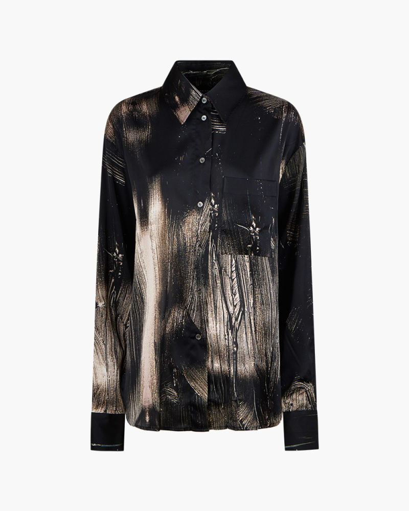 OVERSIZE SHIRT WITH PAINTED...