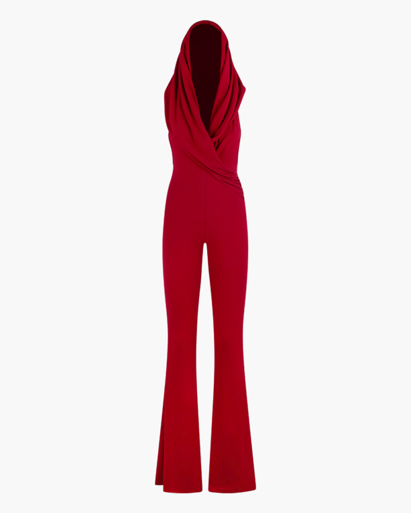 NAOMI RUBY HOODED JUMPSUIT
