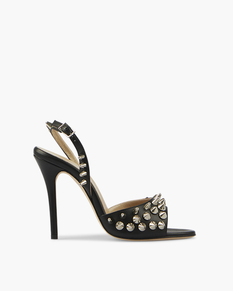 LEATHER SANDALS WITH SPIKES...