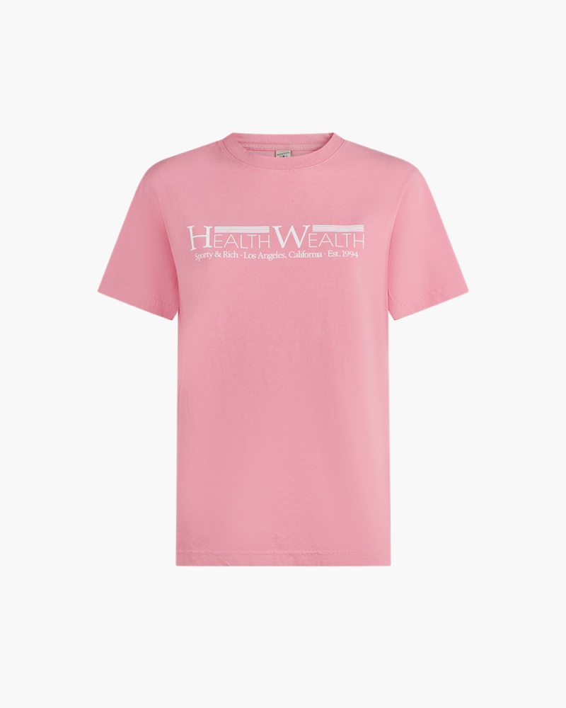 HEALTHY WEALTH 94 PINK T-SHIRT