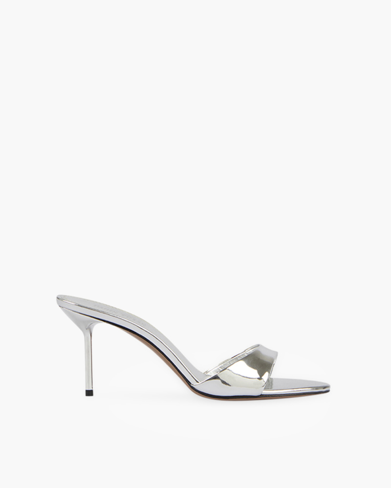 LIDIA SILVER PATENT LEATHER...