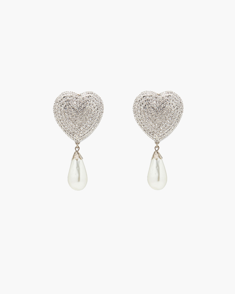 HEART CRYSTAL EARRINGS WITH...