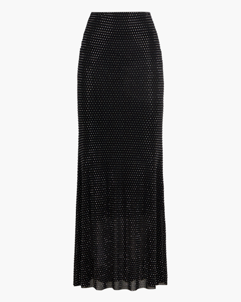 BLACK MAXI SKIRT WITH...