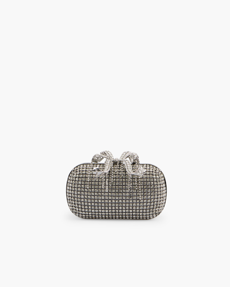 SILVER CHAINMAIL CLUTCH BAG